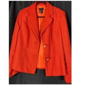 Burnt orange R.Q.T. Tweed blazer